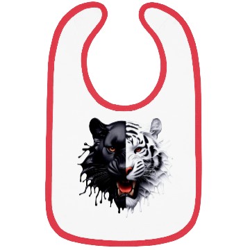 Discover 3D realistic black panther & Leopart Design Bibs