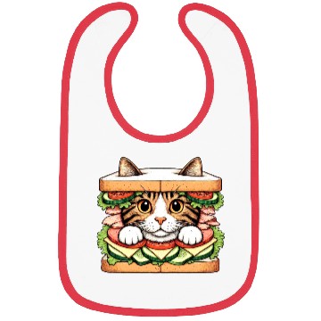 Discover Sandwich Kitty Bibs