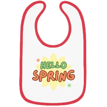 Discover Funny retro hello spring time groovy flowers cute Bibs