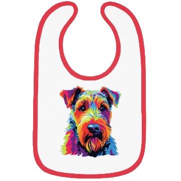 Discover Watercolor Colorful Welsh Terrier Bibs
