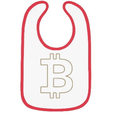 Discover Bitcoin Silhouette Pocket Currency Store Bibs