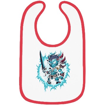 Discover The Monster Warrior Bibs