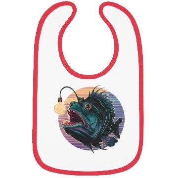 Discover Anglerfish Vintage for Men Women Kid Fish Lover Bibs