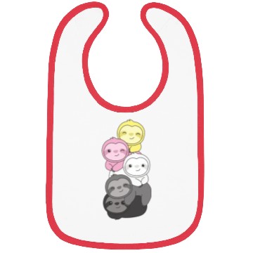 Discover Queerplatonic Flag Pride Lgbtq Cute Sloth Bibs