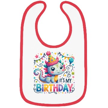 Discover Its My Birthday Sweet Birthday Dragon Bibs