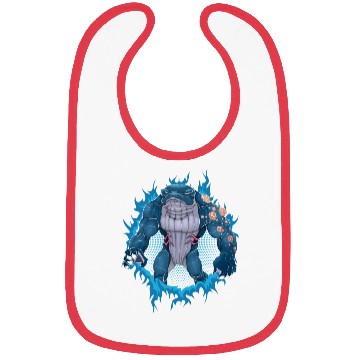 Discover Whale Mutant With Halftone Background Bibs