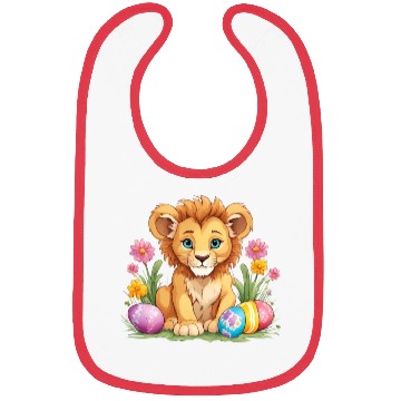 Discover Easter Lion: Vibrant & Adorable Spring Design Bibs
