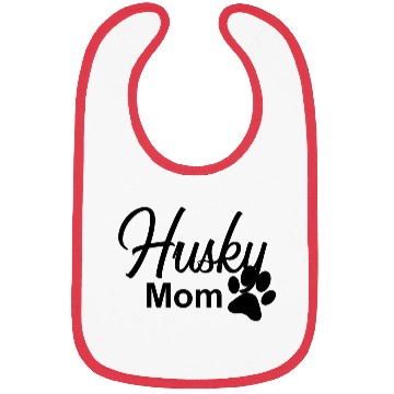 Discover Husky Mom Bibs