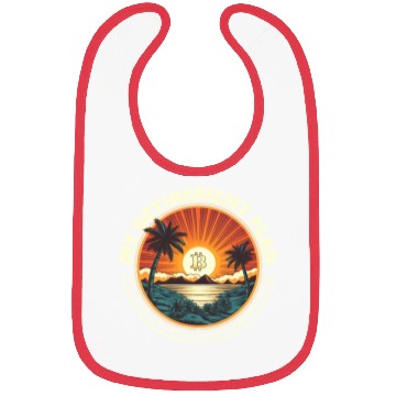 Discover My Retirement Plan Retro Sunset Cryptocurrency Tra Bibs