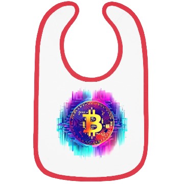 Discover Vaporwave Bitcoin Digital Currency Coin Crypto Tra Bibs