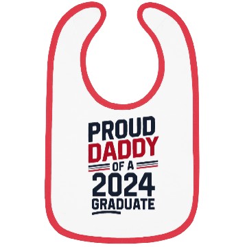 Discover "Proud Daddy of a 2024 Graduate" Senior Class Bibs