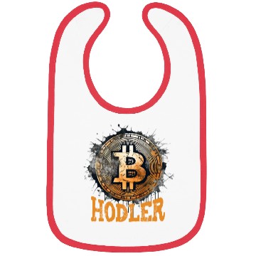 Discover Bitcoin Hodler Funny HODL BTC Crypto Trader Bibs