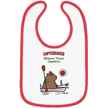 Discover Captain Capy: Nautical Capybara Canoe Adventure Bibs