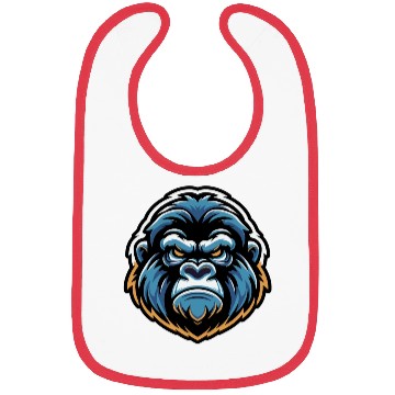 Discover Mascot Gorilla Head Bibs