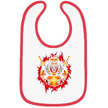 Discover Monarch With Halftone Fire Background Bibs