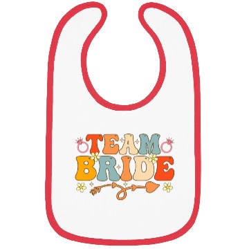 Discover Team Bride Groovy Bridal Party Bachelorette Party Bibs