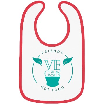 Discover friends not food Bibs