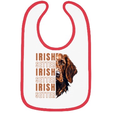 Discover Irish Setter geometric style Bibs