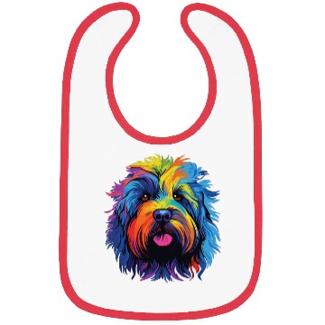 Discover Watercolor Colorful Puli Bibs