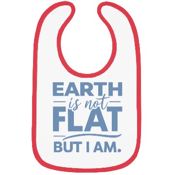Discover Flat Earth Satire Ironic Jokes Bibs