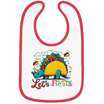 Discover Let's Fiesta , Cinco de mayo with TacoSaurus Bibs