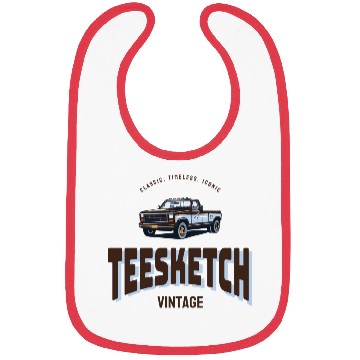 Discover retro car with teesketch logo | old school Bibs