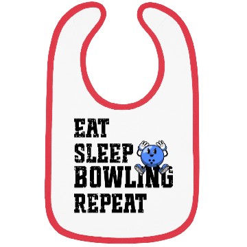 Discover Eat Sleep Bowl Repeat Bowling Player Coach Bibs