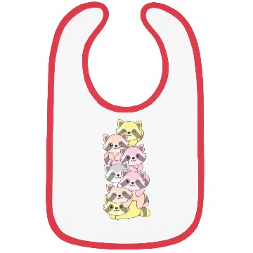 Discover Pangender Flag Pride Lgbtq Cute Raccoon Stack Bibs
