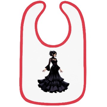 Discover Gothic Elegance in Flamenco dance Bibs