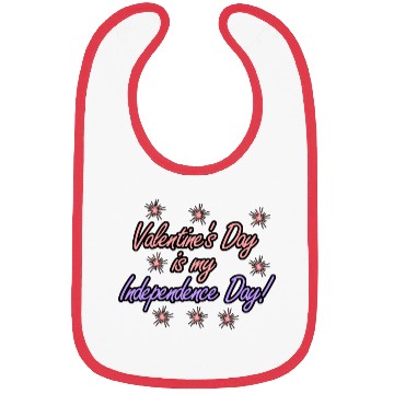 Discover Single Alone Lonely valentine's day joke Bibs