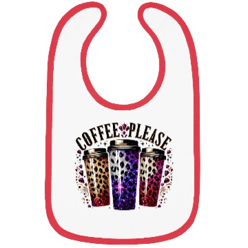 Discover Coffee Please Leopard Cups by TrendLaunch Bibs