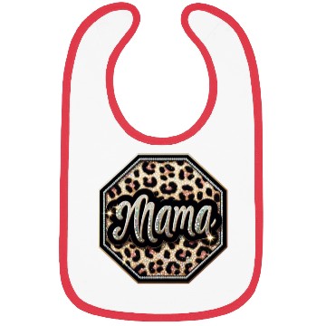 Discover Mama Leopard-Patch Boutique Chic by TrendLaunch Bibs