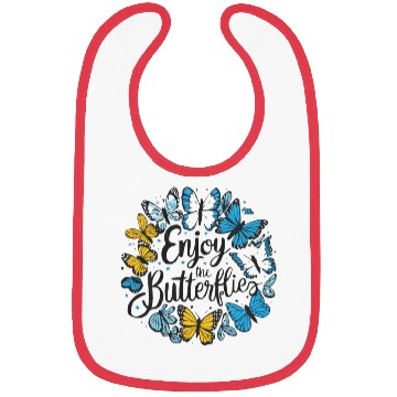 Discover enjoy the butterflies Bibs