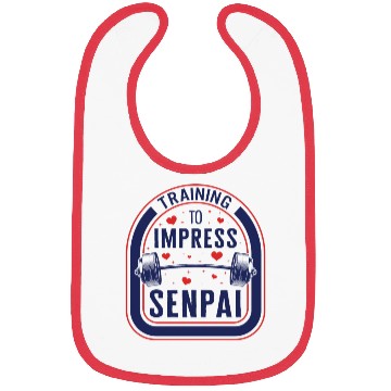 Discover Training To Impress Senpai Gym Anime Bibs