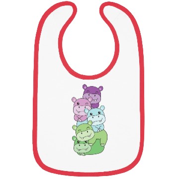 Discover Toric Flag Pride Lgbtq Cute Hippo Bibs