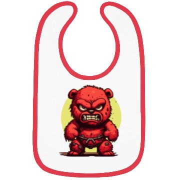 Discover Angry Stuffed Bear Bibs