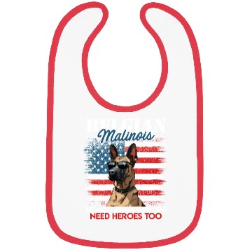 Discover USA BELGIAN MALINOIS STEARING UP American Bibs