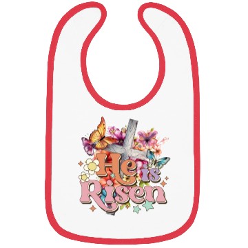 Discover He Is Risen Christian Easter Jesus Resurrection Bibs