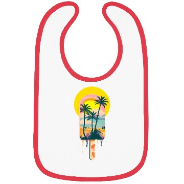 Discover Tropical Summer Sunset Sweets Paradise Bibs