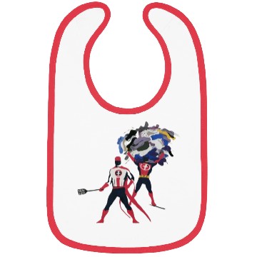Discover imagine everyday objects as superheroes. Bibs