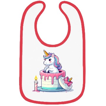 Discover Unicorn Cake Surprise Bibs