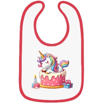 Discover Unicorn Cake Surprise Bibs