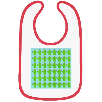 Discover EXOTIC GREEN CACKTUSES PATTERN Bibs