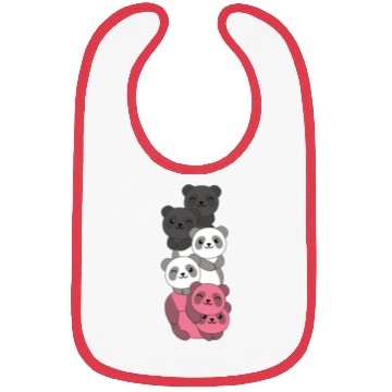 Discover Femaric Flag Pride Lgbtq Cute Panda Bibs
