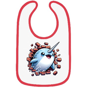 Discover Narwhal Surprise Bibs