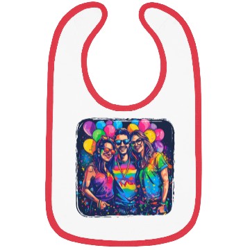 Discover Rainbow Connection Embrace ,Happy Pride Bibs