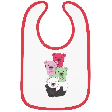Discover Recipromantic Flag Pride Lgbtq Cute Bear Bibs