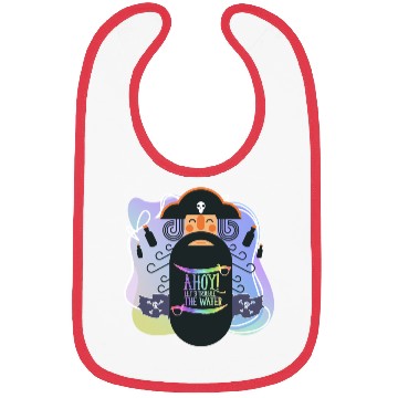 Discover Vector Cute Ahoy ! Let's Trouble The Sea Pirate Bibs