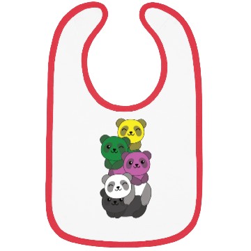 Discover Ceterossexual Flag Pride Lgbtq Cute Panda Bibs