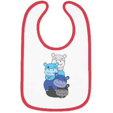 Discover Transmasc Flag Pride Lgbtq Cute Hippo Bibs